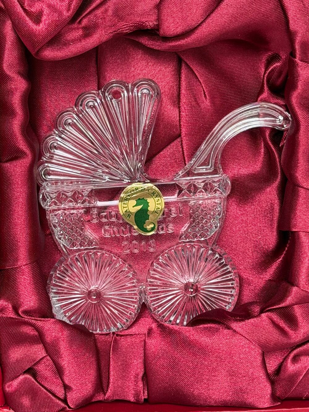 Waterford | Baby First Christmas Carriage Ornament 2013 | Boy Or Girl | NIP
